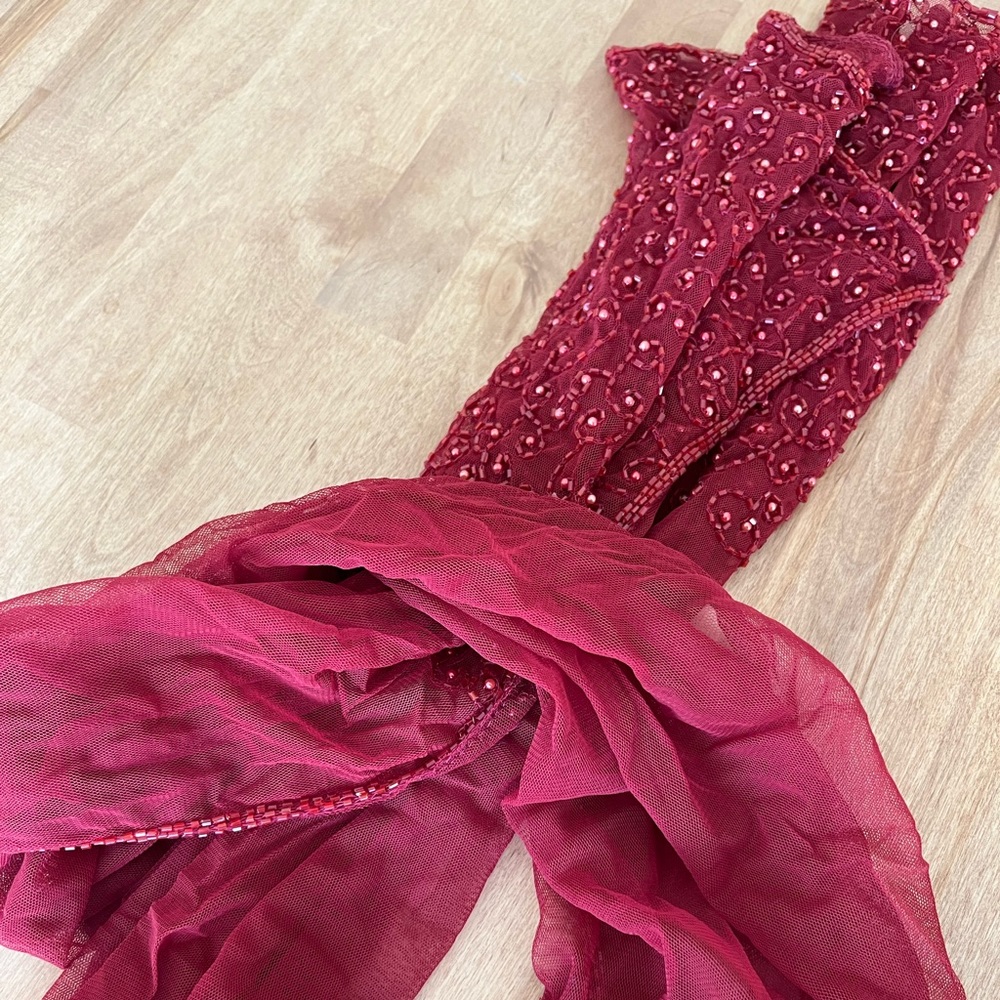 Pretty beaded scarf